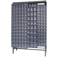 Free-Standing Tip-Out Bins Slider System, 48" W x 18" D x 77" H, 303 Drawers Rideout Tool & Machine Inc.