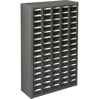 Casiers pour pi&egrave;ces KPC-600, Acier galvanis&eacute;, 75 tiroirs, 23-1/10" x 8-7/10" x 36-9/10", Gris Rideout Tool & Machine Inc.