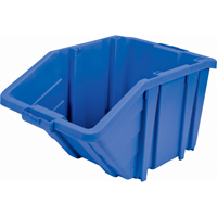 Jumbo Plastic Bin, 15-1/2" W x 13" H x 25" D, Blue, 200 lbs. Capacity Rideout Tool & Machine Inc.