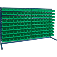 Louvered Rack with Bins, 144 Bins, 72" W x 15" D x 40" H CF365 | Rideout Tool & Machine Inc.