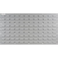 Metal Louvered Panel Bin Support Rack, 32 Bins, 36" W x 1/8" D x 19" H CF412 | Rideout Tool & Machine Inc.