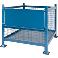 Bulk Stacking Containers, 34.5" W x 40.5" D x 30" H, 3000 lbs. Capacity Rideout Tool & Machine Inc.