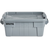 Bac de stockage Brute avec couvercle, 27,88” p x 16,5” la x 10,7" h, Capacit&eacute; 112 lb, Gris Rideout Tool & Machine Inc.