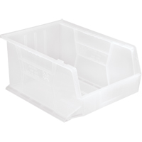 Clear-View Ultra Stack & Hang Bin, 11" W x 8" H x 16" D, Clear Rideout Tool & Machine Inc.