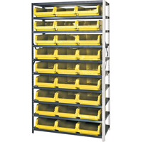 Shelving Unit with Stacking Bins, Steel, Magnum Bin, 650 lbs. Capacity, 42" W x 76" H Rideout Tool & Machine Inc.