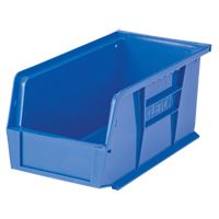 Stack & Hang Bin, 5-1/2" W x 5" H x 10-7/8" D, Blue Rideout Tool & Machine Inc.