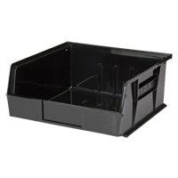 Stack & Hang Bin, 11" W x 5" H x 10-7/8" D, Black Rideout Tool & Machine Inc.