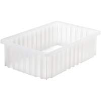 Contenant Divider Box, Plastique, 16,5" la x 10,875" p x 5" h, Gris Rideout Tool & Machine Inc.