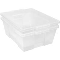 Contenant avec loquets en plastique,  la x 21" p x 7,75" h, Transparent Rideout Tool & Machine Inc.