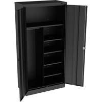 Combination Cabinet, 36" W x 18" D x 72" H, Black CG084 | Rideout Tool & Machine Inc.