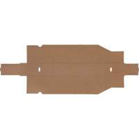 Boîtes profondes en carton ondul&eacute;, 1-7/8" la x 17-1/8" p x 4-1/2" h, Beige Rideout Tool & Machine Inc.