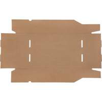 Boîtes profondes en carton ondul&eacute;, 11-3/4" la x 17-1/4" p x 4-1/2" h, Beige Rideout Tool & Machine Inc.