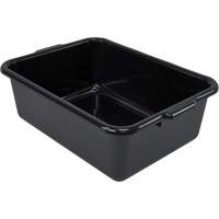 All-Purpose Flat-Bottom Storage Tub, 7" H x 15" D x 21" L, Plastic, Black CG212 | Rideout Tool & Machine Inc.