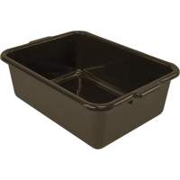 All-Purpose Flat-Bottom Storage Tub, 7" H x 15" D x 21" L, Plastic, Brown CG213 | Rideout Tool & Machine Inc.