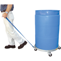 Chariots &agrave; &eacute;tages multiples pour baril, Acier, Capacit&eacute;e 900 lb, Diam&egrave;tre 23-1/2", Roue en Caoutchouc Rideout Tool & Machine Inc.