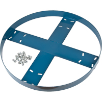 Cadre de socle roulant pour barils, Acier, Capacit&eacute;e 750 lb, Diam&egrave;tre 24" Rideout Tool & Machine Inc.