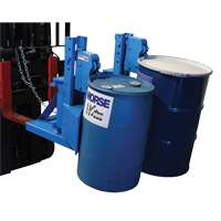Manipulateur de barils MORSPEED 1500 pour chariot &eacute;l&eacute;vateur, Pour 55 gal. US (45 gal. imp.) Rideout Tool & Machine Inc.