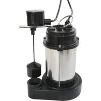 Stainless Steel Housing-Cast Iron Base Sump Pump, 1/3 HP, 3630 GPH Flow Rate DC659 | Rideout Tool & Machine Inc.