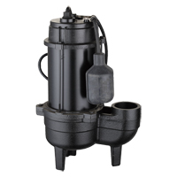 Cast Iron Sewage Pump, 115 V, 6.5 A, 3880 GPH, 1/2 HP DC661 | Rideout Tool & Machine Inc.