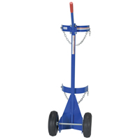 Gas Cylinder Cart, Pneumatic Wheels, 12" W x 15-1/2" L Base, 500 lbs. Rideout Tool & Machine Inc.