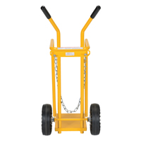 Gas Cylinder Cart, Mold-on Rubber Wheels, 9-13/16" W x 16" L Base, 150 lbs. Rideout Tool & Machine Inc.