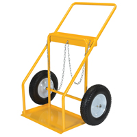Gas Cylinder Cart, Rubber Wheels, 22" W x 14-1/8" L Base, 250 lbs. Rideout Tool & Machine Inc.