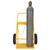 Gas Cylinder Cart, Rubber Wheels, 22" W x 14-1/8" L Base, 250 lbs. Rideout Tool & Machine Inc.