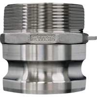 Cam & Groove Coupling, Stainless Steel, Type F, 3/4", Male NPT, 250 PSI Rideout Tool & Machine Inc.