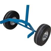 Cylinder Cart, Flat-Free Wheels, 15-1/2" W x 14-1/4" L Base, 600 lbs. Rideout Tool & Machine Inc.