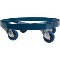 Drum Dolly, Steel, 1400 lbs. Capacity, 24" Diameter, Blue Elastic Casters Rideout Tool & Machine Inc.