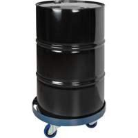 Drum Dolly, Steel, 1400 lbs. Capacity, 24" Diameter, Blue Elastic Casters Rideout Tool & Machine Inc.