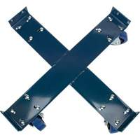 Drum Dolly, Steel, 1400 lbs. Capacity, 24" Diameter, Blue Elastic Casters Rideout Tool & Machine Inc.