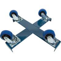 Drum Dolly, Steel, 1400 lbs. Capacity, 24" Diameter, Blue Elastic Casters Rideout Tool & Machine Inc.