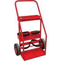 Hot Works Fire Prevention Cart, Semi-Pneumatic Wheels, 17.75" W x 8.9" L Base, 100 lbs. Rideout Tool & Machine Inc.