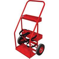 Hot Works Fire Prevention Cart, Semi-Pneumatic Wheels, 17.75" W x 8.9" L Base, 100 lbs. Rideout Tool & Machine Inc.