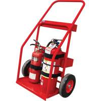 Hot Works Fire Prevention Cart, Semi-Pneumatic Wheels, 17.75" W x 8.9" L Base, 100 lbs. Rideout Tool & Machine Inc.