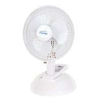 Clip-On & Desk Fan, 6" Diameter, 2 Speeds Rideout Tool & Machine Inc.