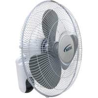 Wall Mount Oscillating Fan, Commercial, 16" Dia., 3 Speeds EA526 | Rideout Tool & Machine Inc.