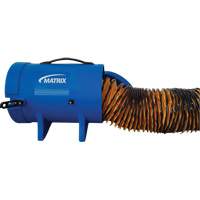 8" Air Blower with 15' Ducting & Canister, 1/4 HP, 816 CFM, Explosion Proof EB537 | Rideout Tool & Machine Inc.