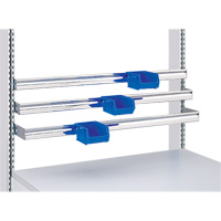Modular Ergonomic Workstations - Light-Duty Parts Bin Rails Rideout Tool & Machine Inc.