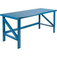 Extra Heavy-Duty Workbenches - All-Welded Benches, Steel Surface FF495 | Rideout Tool & Machine Inc.