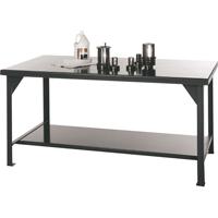 Shop Tables, Steel Surface, 48" W x 30" D x 34" H FG841 | Rideout Tool & Machine Inc.
