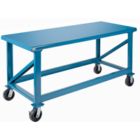 Extra Heavy-Duty Workbenches - All-Welded Benches, Steel Surface FH465 | Rideout Tool & Machine Inc.