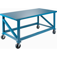 Extra Heavy-Duty Workbenches - All-Welded Benches, Steel Surface FH466 | Rideout Tool & Machine Inc.