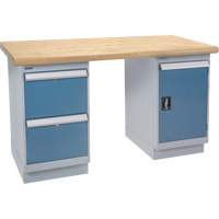 Heavy-Duty Workbench, Door & Drawers, 1500 lbs. Cap., 72" W x 36" D, 34" H Rideout Tool & Machine Inc.