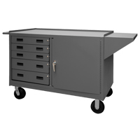 Mobile Bench Cabinet, Steel Surface FI861 | Rideout Tool & Machine Inc.