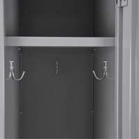 Clean Line Lockers, 3 -tier, Bank of 4, 48" x 18" x 76", Steel, Charcoal, Rivet (Assembled) Rideout Tool & Machine Inc.