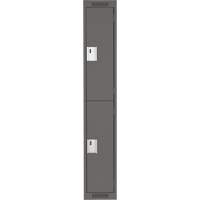 Casiers Clean Line, 2 niveaux, 12" x 18" x 72", Acier, Charbon, Rivet (assembl&eacute;) Rideout Tool & Machine Inc.