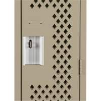 Casiers Clean Line, 12" x 15" x 72", Acier, Beige, Rivet (assembl&eacute;), Perfor&eacute; Rideout Tool & Machine Inc.