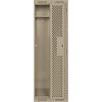 Casiers Clean Line, Bloc de 2, 24" x 15" x 72", Acier, Beige, Rivet (assembl&eacute;), Perfor&eacute; Rideout Tool & Machine Inc.